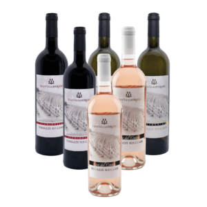 “Terrazze sui Campi” BOX MISTO Falanghina, Piedirosso, Rosa del Cratere Campi Flegrei DOC (confezione da 6 bottiglie) Gradazione alcolica Rosè 12% Vol  Gradazione alcolica Falanghina 13% Vol  Gradazione alcolica Piedirosso 13% Vol